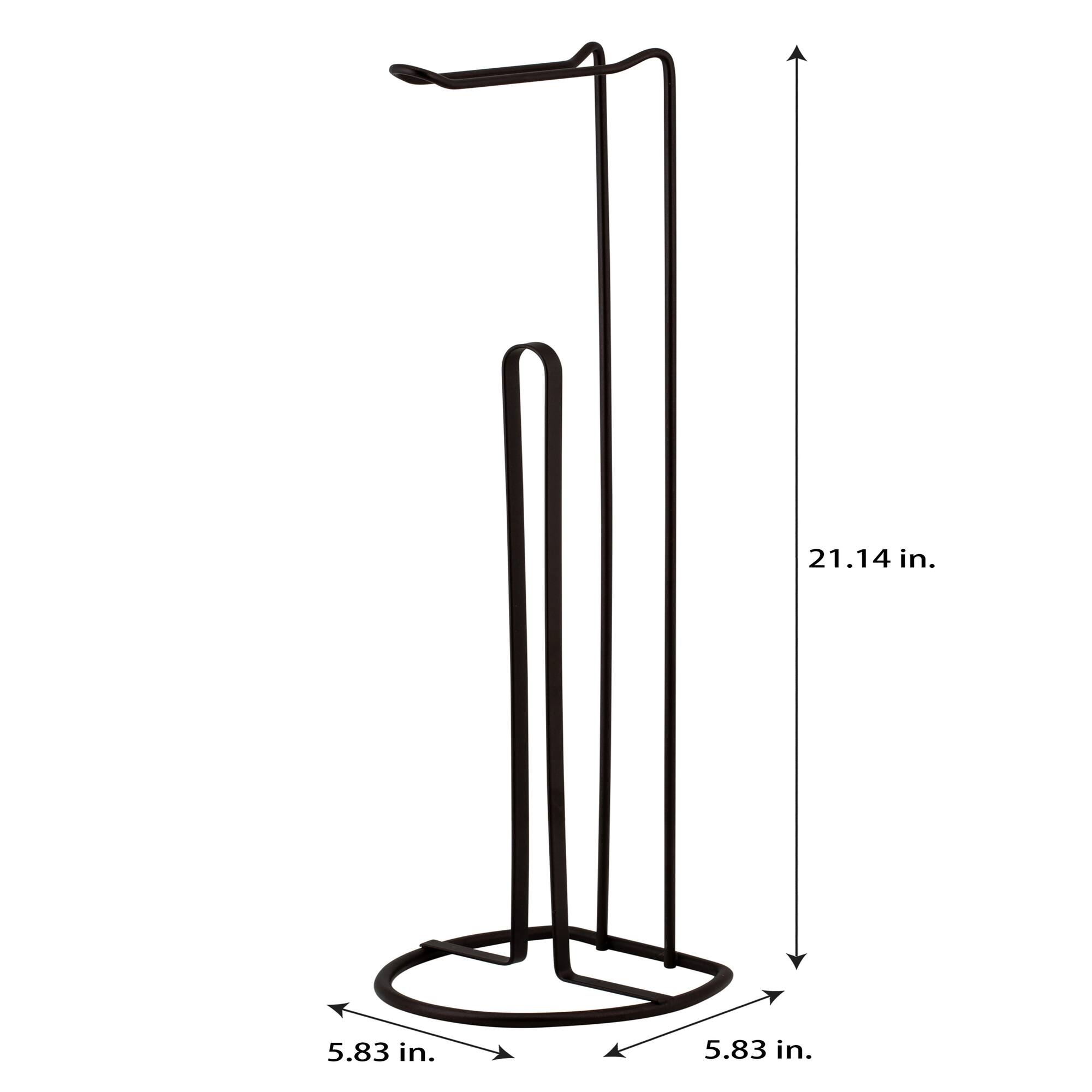 Bath Bliss 21" Bronze Toilet Paper Reserve & Dispenser